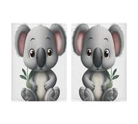 Cartoon Koala Passport Holder Leather Passport Wallet Cover Case Passport Protective Cover Cute Passport Book Holder Slim Credit Card Holder Travel Accessories for Women Men