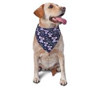 Cartoon Koala Purple Print Dog Bandana for Small Medium Large Dogs, Adjustable Cute Cat Dogs Kerchief Triangle Bibs Scarf Handkerchief Accessories