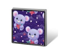 Cartoon Koala Square Badge Metal Lapel Pins Brooches for Clothing Decoration