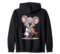 Cartoon Koala Veterinarian Examining a Cub Zip Hoodie