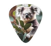 Cartoon koala Wear-resistant guitar picks for guitar, bass, electric guitar, ukulele, thin, medium, heavy, 12-piece guitar picks