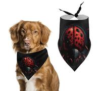 Cartoon Ladybug Dog Bandanas Adjustable Bib Party Pet Decorations Cute Dog Triangle Scarfs for Small Medium Puppy Cat Costume Accessory