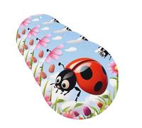 Cartoon Ladybug Flower Car Air Fresheners Cards 4 Pcs Hanging Fragrance Scented Cards Long-Lasting Car Aromatherapy Tablets for Wardrobe Bathroom Car Interior Mirror Pendant Gifts