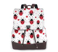 cartoon ladybug Ladies Travel Fashion Back Pack,Casual backpack,Print Women's leather backpack for Work