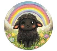 Cartoon Lamb 1000 Pieces Jigsaw Puzzles For Adults Challenging Game Stress Relieving Entertainment Exercise The Memory of The Brain For Adults Gifts 1000pcs (67.5x67.5cm)