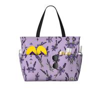 Cartoon Lavender Sprigs Printed High-Capacity Beach Travel Bag to Meet All Your Travel Needs
