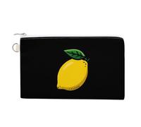 Cartoon Lemons Coin Purse Small Wallets with Zippered Key Ring Cute Wallet