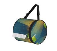 Cartoon Light Shining Print Cylinder Tissue Holder Paper Dispenser For Home, Office, Camping, Car, Rv & Travel â€“ Stylish Round Design