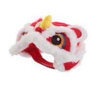 Cartoon Lion PET Hat with Embroidered Details, Polyester | Easy Fastening System, Soft-touch Comfort, for Small Dogs and Cats, Family Gatherings and Parade