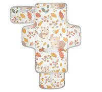 Cartoon Little Squirrel Cute Light Color Reusable Changing pad Portable with Tissue Pocket Portable Changing pad for Baby Infant Travel Station Kit cambiadores de pa?ales para Bebes