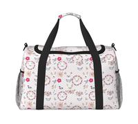 Cartoon Llama Alpaca Print Travel Companion Duffle Bag Weekender Bag Sport Gym Bag for Women Men