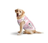 Cartoon Llama Alpaca Soft Cotton T-Shirt Vest For Large Dogs, Print Pet Clothes Breathable Pet Pullover Tee Sleeveless Sweatshirt (3xl-5xl)