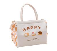Cartoon Lunch Bag with Thermal Insulation Stylish Food Storage Handbag for Keeping Meals Warm Outdoor Picnics Travel Bear Pattern