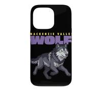 Cartoon Mackenzie Valley Wolf Breed Animal Lover Cute Wolves Case for iPhone 13 Pro