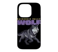 Cartoon Mackenzie Valley Wolf Breed Animal Lover Cute Wolves Case for iPhone 14 Pro