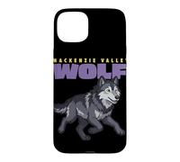 Cartoon Mackenzie Valley Wolf Breed Animal Lover Cute Wolves Case for iPhone 15 Plus