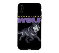Cartoon Mackenzie Valley Wolf Breed Animal Lover Cute Wolves Case for iPhone XS Max