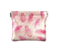 cartoon Madagascar Hissing Cockroach PU Leather Small Coin Unique Card Key Organizer for Ladies, cartoon Madagascar Hissing Cockroach, One Size, Modern