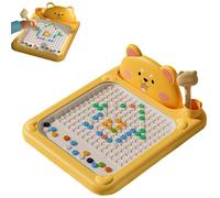 Cartoon Magnetic Drawing Board, Magnetic Dots Drawing Board for Toddlers, Magnet Doodle Board with Pens, Educational Preschool Toy, Montessori Toys for 3 Year Olds Kids Boys and Girls (Dog, Large)