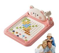 Cartoon Magnetic Drawing Board, ShibaS Bear Dot Art Design, Magnetic Dots Board For Toddler With Pen, Toddler Doodle Boards for Aged 2-5 T-oddler Girls Kid Boys, Drawings Boards Portable Learning Toy