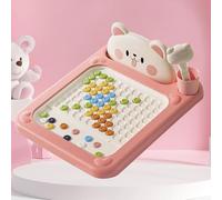 Cartoon Magnetic Drawing Board, With Pen, Bear Design, Toddler Doodle Boards, Parent Child Interaction Toys, Portable Dot Art Toy, For 2 3 4 Years Old Boys Girls