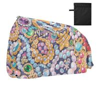 Cartoon Magnificent Jewelry Waterproof Bike Cover Outdoor with Lock Holes Anti Dust Rain Snow UV Storage Mountain Bike Cover Fits for Most capa para motocicleta