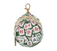 Cartoon Mahjong Green Newborned Girl Pacifier Holder Portable Wristlet Wallet Key Holder, Travel Accessories estuche para chupones de
