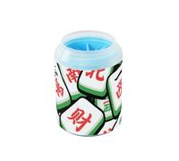 Cartoon Mahjong Green Portable Dog Foot Washer Soft Silicone Brush Pets Feet Cleaning Kit for Cats Dogs limpiador de patas para perro