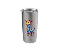 Cartoon Mandelbrot Giraffe Stainless Steel Insulated Tumbler