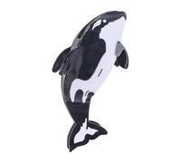 Cartoon Manta Ray Hair Clip,Killer Whale Hair Claw,Acetate Marine Organism Hairpin,Big White Shark Hair Clip(Killer Whale)
