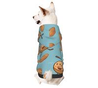 Cartoon Maple Seed Printed Small Pet Hoodie, Breathable And Soft, Suitable For Indoor And Outdoor Use