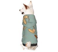 Cartoon Maple Seed Printed Small Pet Hoodie, Breathable And Soft, Suitable For Indoor And Outdoor Use