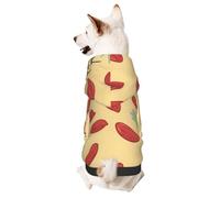 Cartoon Maple Seed Printed Small Pet Hoodie, Breathable And Soft, Suitable For Indoor And Outdoor Use