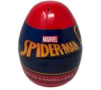 CARTOON Marvel Spiderman Mini Egg with Surprise 5 Pieces Baby Carrier with Stationery Accessories Colours and Designs for Children