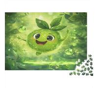 Cartoon Mascot Jigsaw Puzzles. 1000pcs (75x50cm) Apple Character Whimsical Challenge Toy for Educational Games Gifts