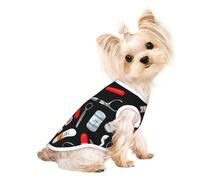 Cartoon Medicine Pattern Print Dog Cat T-Shirt, Cute Breathable Tank Top For Small Puppy Kitten Indoor Outdoor Wear