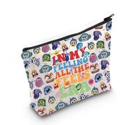 Cartoon Merch Emotion Team Zipper Bag Inside Feelings Gift Emotion Anime Lovers Gift (Feels Bag)