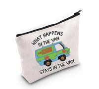 Cartoon Merchandise Makeup Bag Zipper Case Mystery Machine Gift Cartoon Dog Gift Cartoon Movie Fans Gift (in The Van)