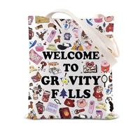 Cartoon Merchandise Tote Bag Mabel And Dipper Fans Gift Bill Cipher Gift Mystery Shack Gift Welcome To Gravity Falls Canvas Bag (Gravity Tote)