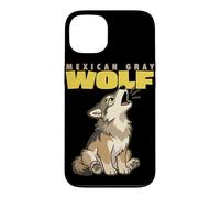 Cartoon Mexican Gray Wolf Breed Animal Lover Cute Wolves Case for iPhone 13