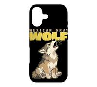 Cartoon Mexican Gray Wolf Breed Animal Lover Cute Wolves Case for iPhone 17