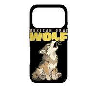 Cartoon Mexican Gray Wolf Breed Animal Lover Cute Wolves Case for iPhone 17 Pro