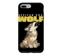 Cartoon Mexican Gray Wolf Breed Animal Lover Cute Wolves Case for iPhone 7 Plus/8 Plus