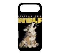 Cartoon Mexican Gray Wolf Breed Animal Lover Cute Wolves Case for iPhone Air