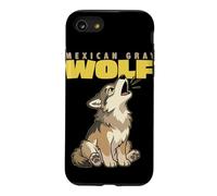 Cartoon Mexican Gray Wolf Breed Animal Lover Cute Wolves Case for iPhone SE (2020) / 7/8
