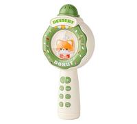 Cartoon Microphone - Playful Music Toy, Interactive Karaoke Gadget | Child-Friendly Recording Light Show, Fun Musical Toy Microphone for Living Room Kids’ Stage, Toddler Activity Area