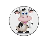 Cartoon Milk Cow Fridge Magnets, Strong Flat Refrigerator Magnets for Kitchen & Office, Decorative Refrigerator Magnet for Fridge, Whiteboard, Metal Surfaces, 2 Inch