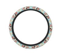 Cartoon Milk Cow Print Functionality Car Steering Wheel Protector Non-Slip Practical Cars Trucks Accessory