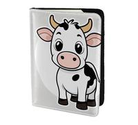 Cartoon Milk Cow print Passport Cover, Passport Holder Cover Wallet Passport Wallet Case for Cards and Documents