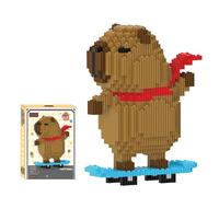 Cartoon Mini Building Blocks, 1650 PCS DIY Building Blocks Capybara, Cute Animals Building Bricks Toy for Parent-Child Interactive Games, Stress-Relieving Educational Toys Children Adults Gifts